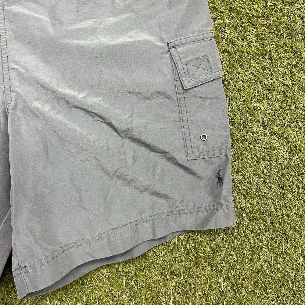 Vintage Polo Sport Swim Trunks Mens Large Ralph Lauren Mesh Lined Shorts Cargo